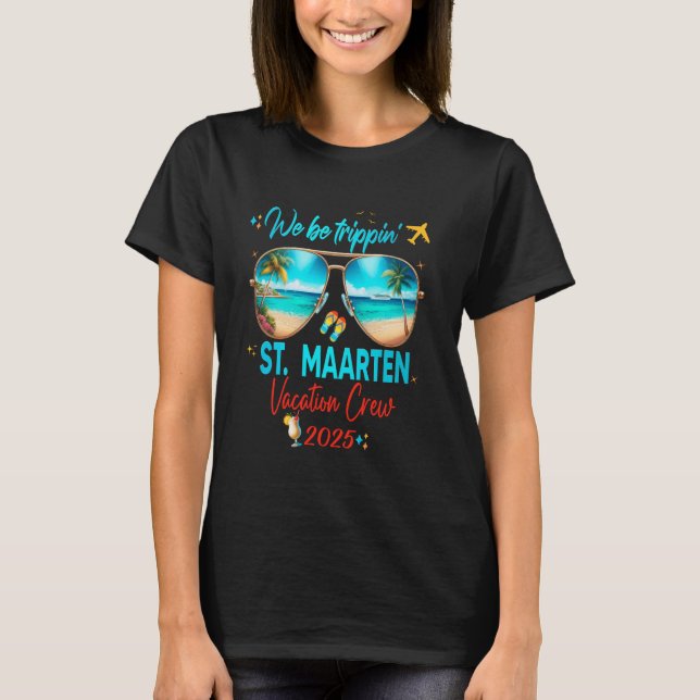 Camiseta St Maarten Curacao Vacation 2025 Trip (Anverso)