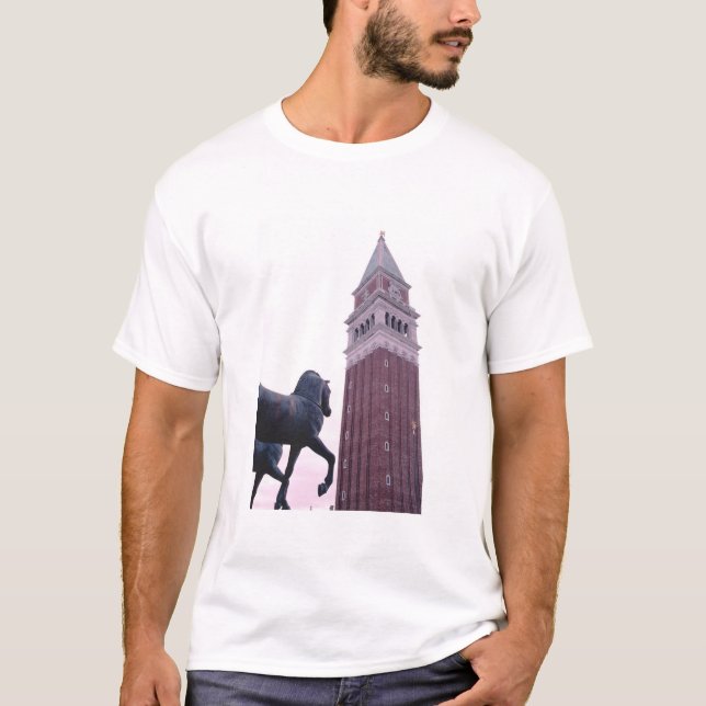 Camiseta St. Marks Campanile, los caballos de bronce San Ma (Anverso)