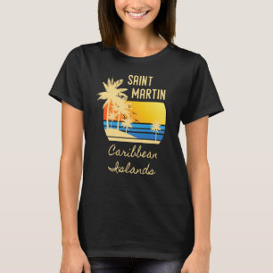 Camiseta St Martin Sunset Original Caribbean Islands Beach