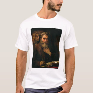 Camiseta St Matthew y el ángel, 1655-60 (aceite en lona)