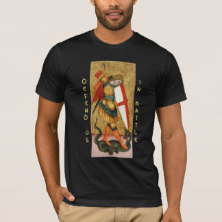 Camiseta St. Michael Archangel y Dragon Sienese Black