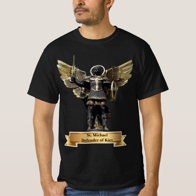 Camiseta St. Michael Defensor de Kiev, Ucrania (Anverso)