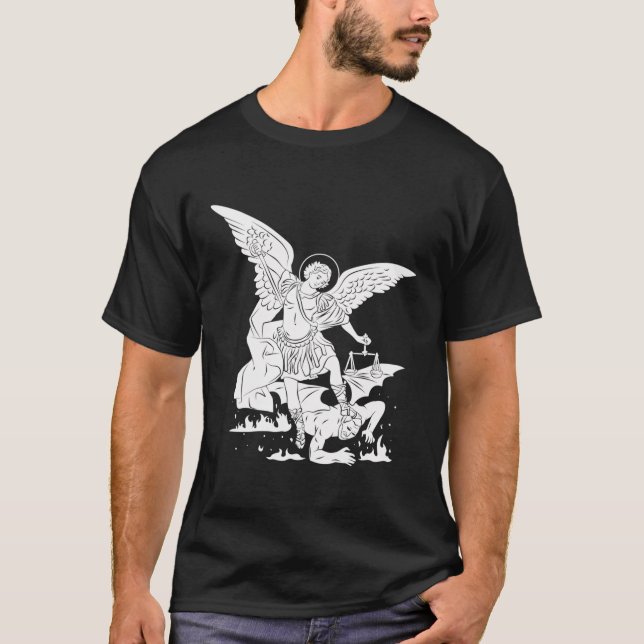Camiseta St Michael El Protector Espiritual Arcángel (Anverso)