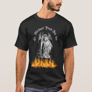 Camiseta St Michael: Reza por que nos echemos Satanás a H