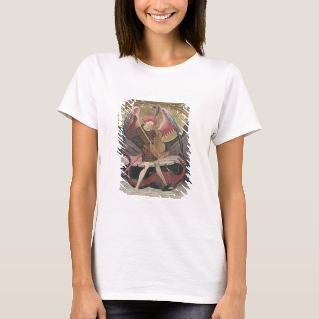 Camiseta St Michael Vanquishing Evil, c.1480 (templa on pa (Anverso)