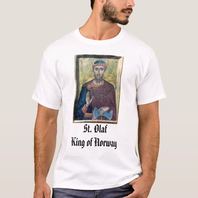 Camiseta St. Olaf, rey del St. Olaf de Noruega (Anverso)