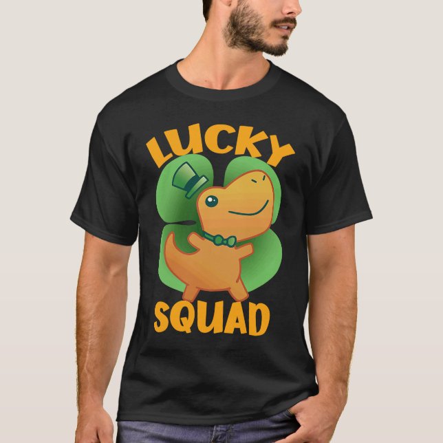 Camiseta St Pat Trex Day Dino Happy St Patrick's Day Go Luc (Anverso)