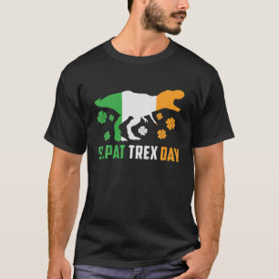 Camiseta St Pat Trex Patricks Día del amante de los dinosau
