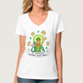 Camiseta St. Patrick bendice tu cerveza