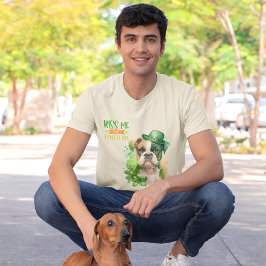 Camiseta St Patrick Boxer Dog Besarme no me mires