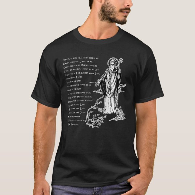 Camiseta St Patrick Breastplate Oración Católica Santa Patr (Anverso)