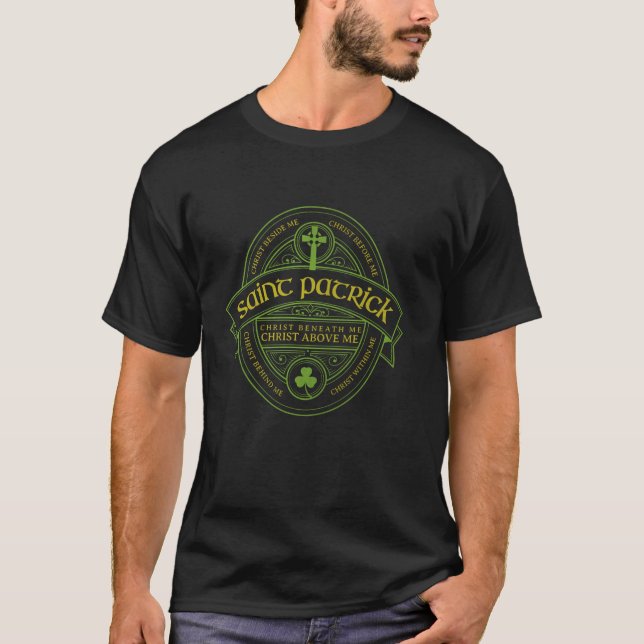 Camiseta St Patrick Breastplate Oración Católica Santa Patr (Anverso)
