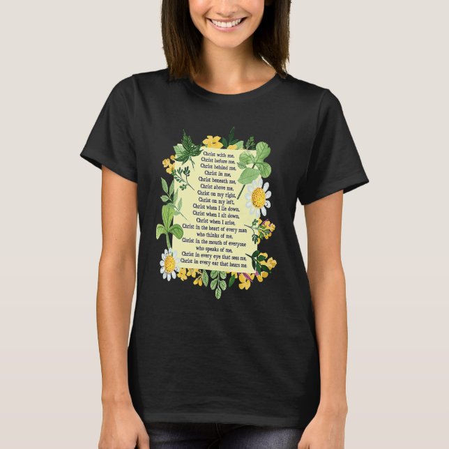 Camiseta St Patrick Breastplate Prayer Patrick's Day Cathol (Anverso)
