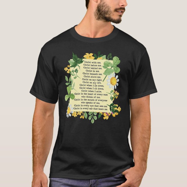 Camiseta St Patrick Breastplate Prayer Patrick's Day Cathol (Anverso)