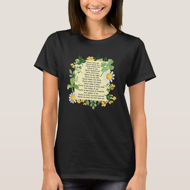 Camiseta St Patrick Breastplate Prayer Patrick's Day Cathol (Anverso)