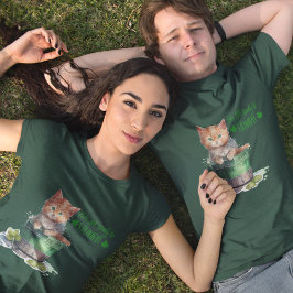Camiseta St Patrick Cute Kitten, preparémonos para tropezar