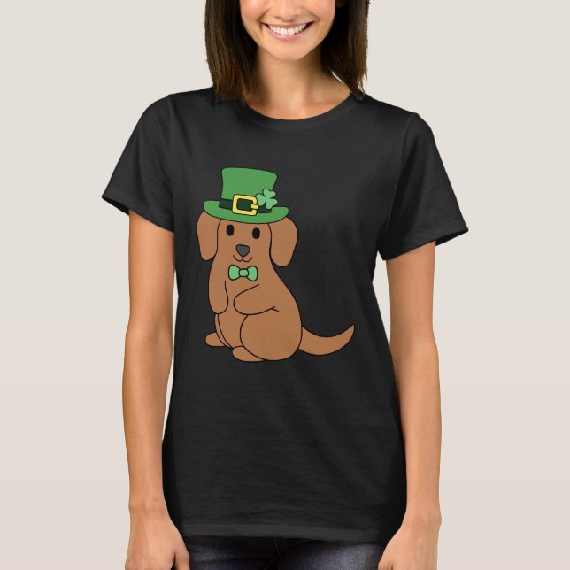 Camiseta St Patrick Dachshund (Anverso)
