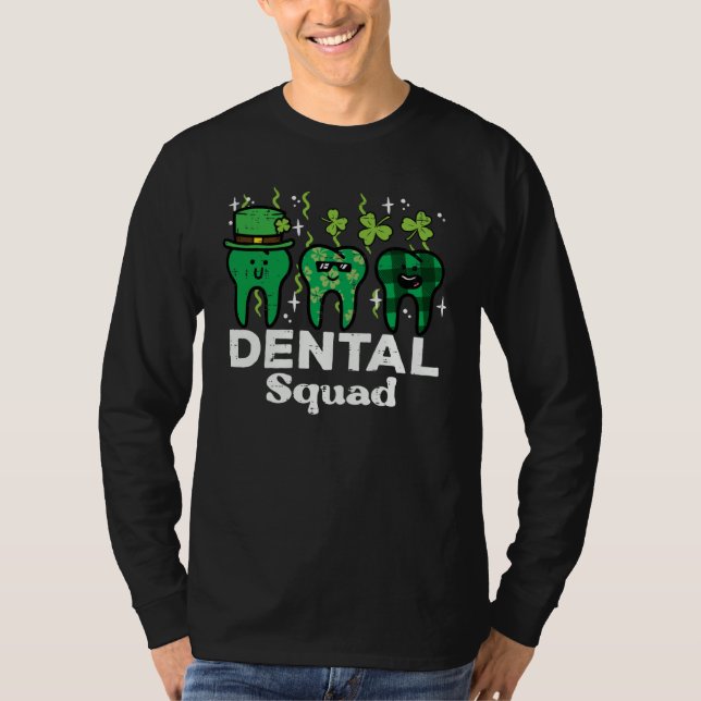 Camiseta St Patrick Day Dental Squad Saint Paddys Teeth Iri (Anverso)