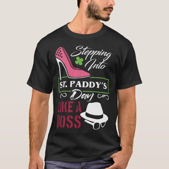 Camiseta St. Patrick entra en el día de Paddy como un bos (Anverso)