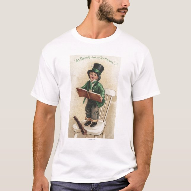 Camiseta St Patrick era un caballero (Anverso)