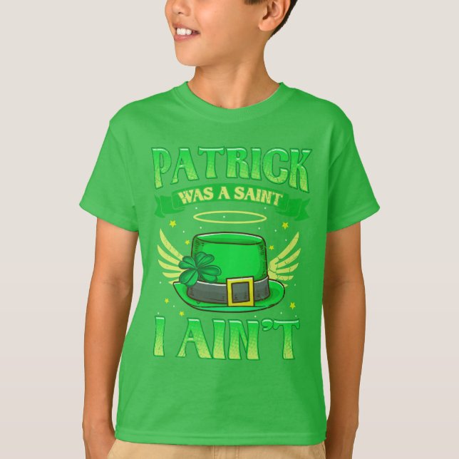 Camiseta St Patrick era un santo que no soy humor irlandés (Anverso)