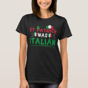 Camiseta St Patrick fue italiano Shamrock Rainbow Saint Pat