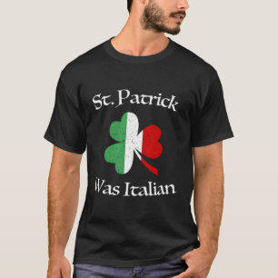 Camiseta St Patrick fue la bandera italiana de Shamrock Ita