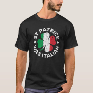 Camiseta St Patrick fue la bandera italiana de Shamrock Ita