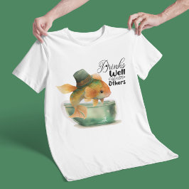 Camiseta St Patrick Goldfish Gracioso Bebe Bien Con Otros