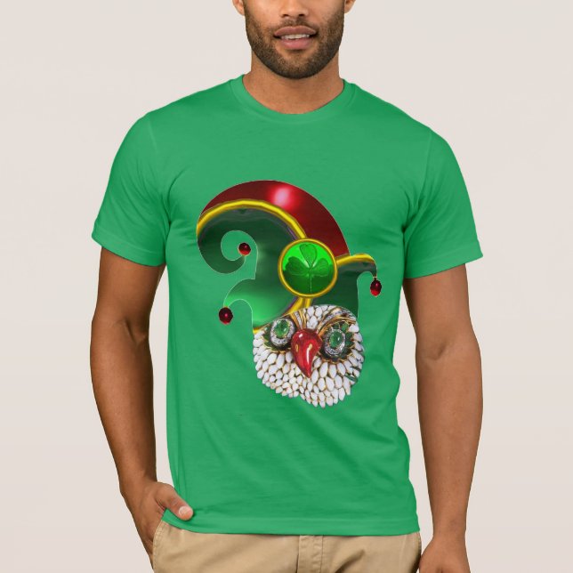CAMISETA ST PATRICK JEWEL OWL Y GORRA ELF CON SHAMROCK (Anverso)