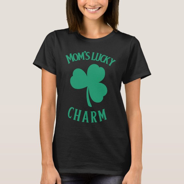 Camiseta St Patrick Mum Mom's Lucky Charm   for mom (Anverso)