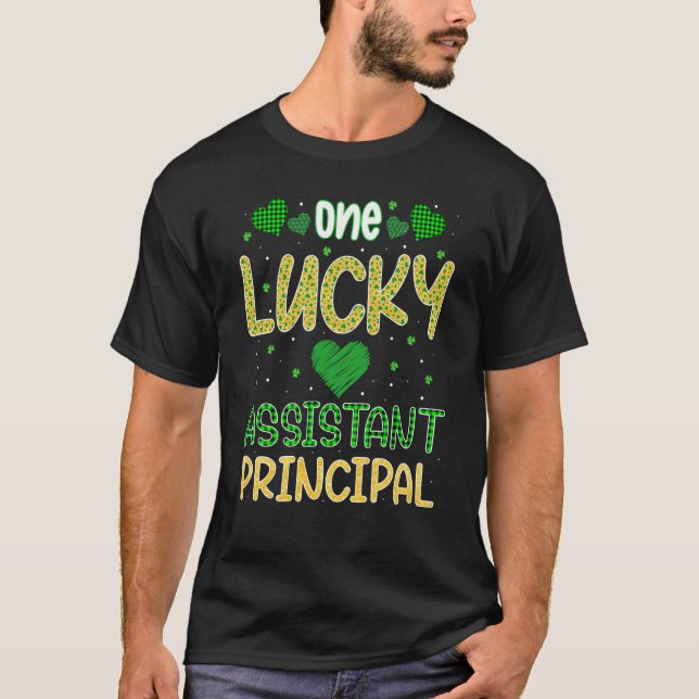 Camiseta St Patrick One Lucky Assistant Principal Saint Pat (Anverso)