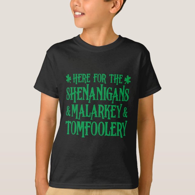 Camiseta St Patrick Por Los Shenanigans Malarkey Y T (Anverso)