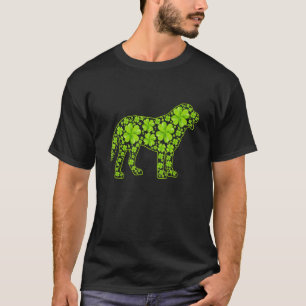 Camiseta St Patrick Retro Leprechaun Bernard Dog Shamrock