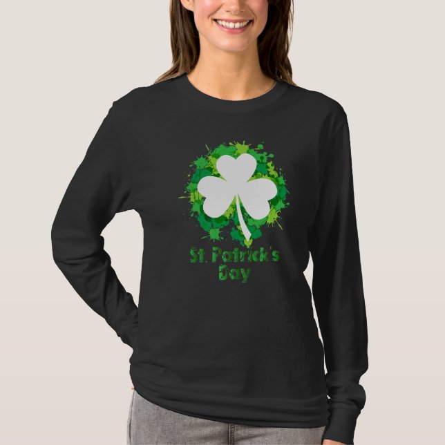 Camiseta St Patrick S Day Clover Green Irish Ireland Clover (Anverso)