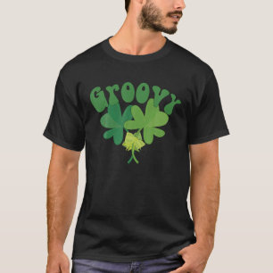 Camiseta St Patrick s Day Groovy 60 70 s Hipp retro vintage