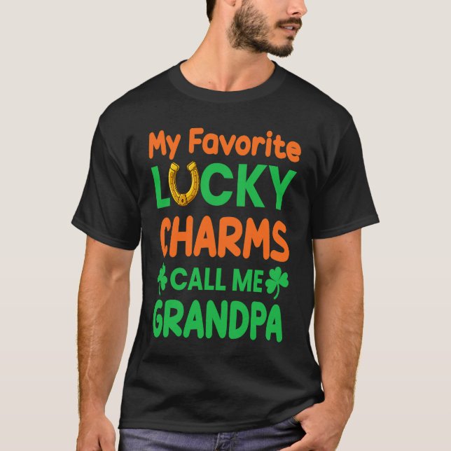 Camiseta St Patrick´s day My Favorite Lucky Charms Calls Me (Anverso)