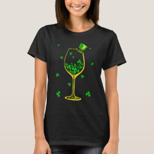 Camiseta St Patrick S Day Shamrock Wine Gline Lover Wo