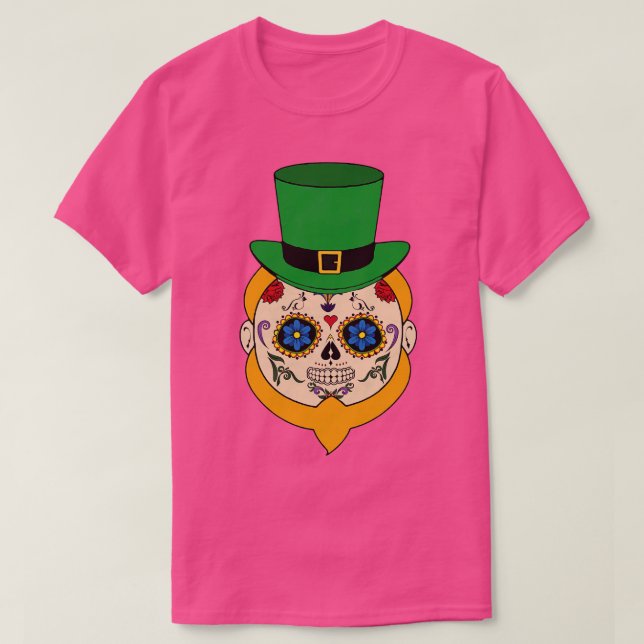 Camiseta St Patrick Sugar Skull (Diseño del anverso)