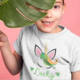 Camiseta St Patrick Unicorn Lucky Green Clover Shamrock Fun