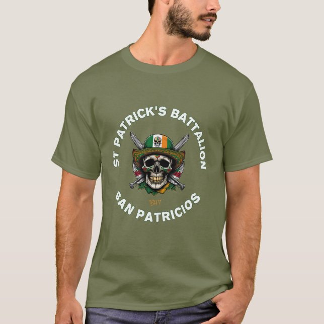 Camiseta St Patricks Battalion San Patricios Irish Mexican (Anverso)