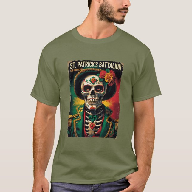 Camiseta St Patricks Battalion San Patricios Irish Mexican (Anverso)