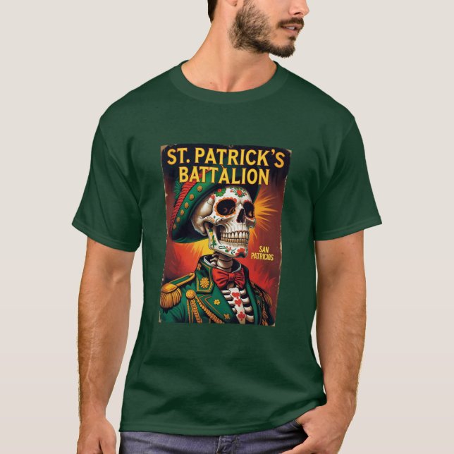 Camiseta St Patricks Battalion San Patricios Irish Mexican (Anverso)