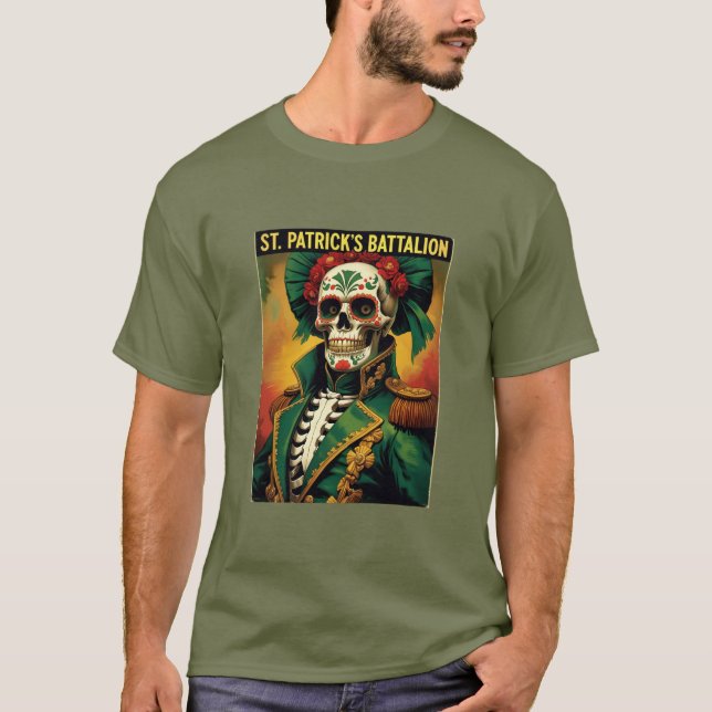 Camiseta St Patricks Battalion San Patricios Irish Mexican (Anverso)