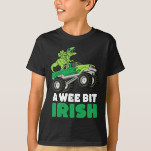 Camiseta St Patricks Day A Wee Bit Irlandés TRex Monster Tr