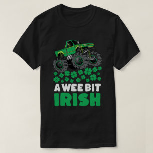 Camiseta St Patricks Day A Wee Bit Monster Truck Irlandés