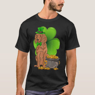 Camiseta St Patrick's Day American Water Spaniel Shamrock P