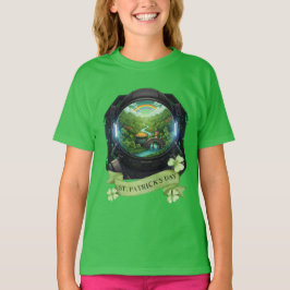 Camiseta St Patricks Day Astronaut Luck Tee