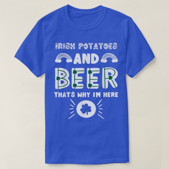 Camiseta St Patricks Day Beer Cerveza Patata Irlandesa Cand (Diseño del anverso)
