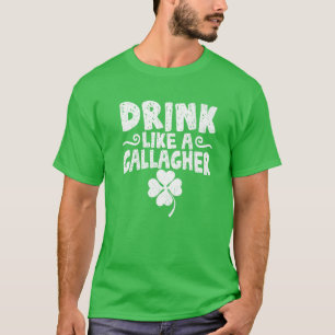 Camiseta St. Patrick's Day Beinking Gallagher Irish Shamroc